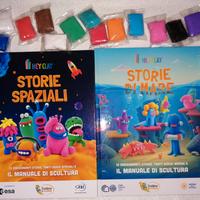 Hey Clay 2 libri più 30 pasta modellabile