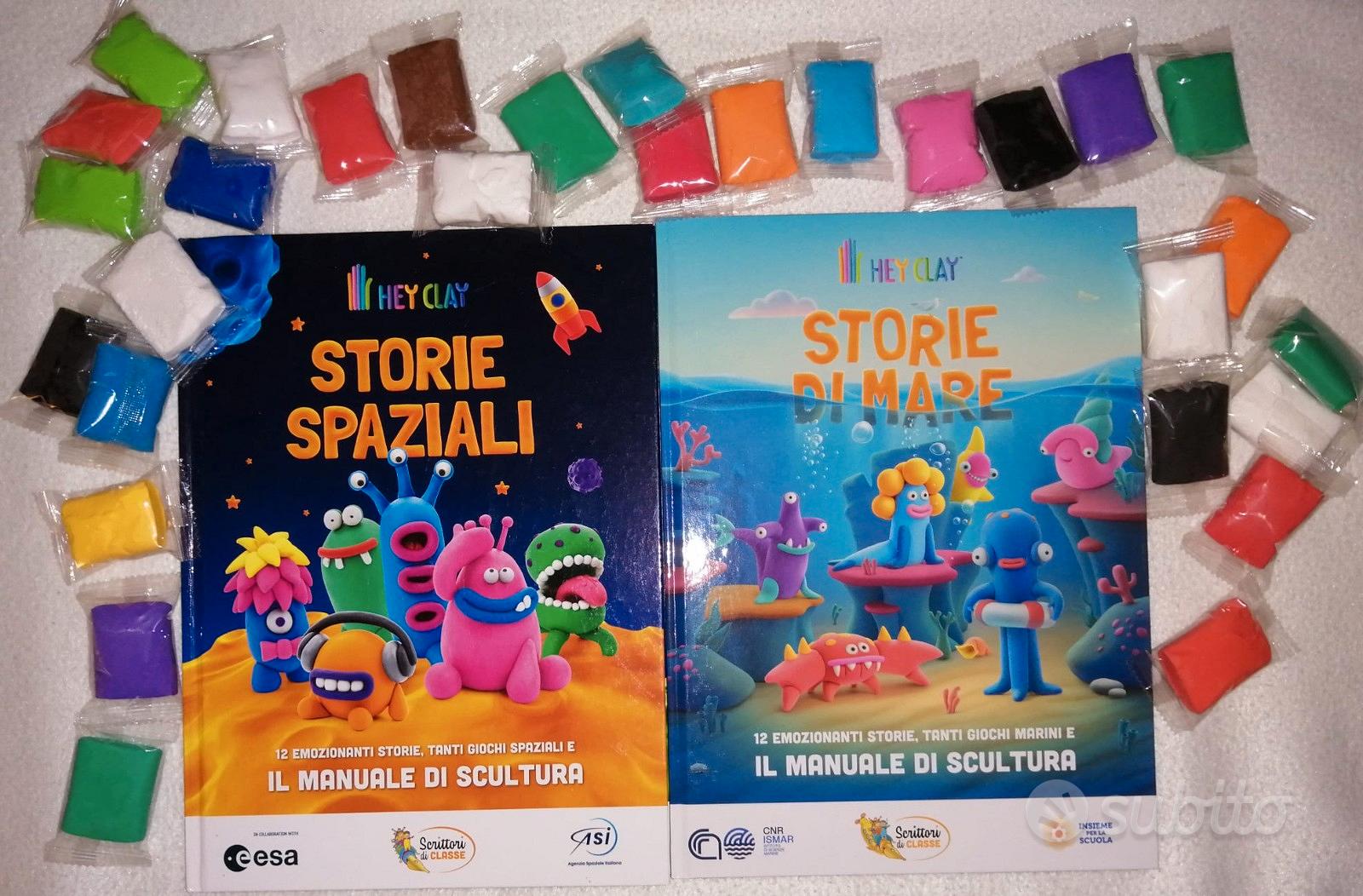 Hey Clay 2 libri più 30 pasta modellabile - Tutto per i bambini In vendita  a Milano