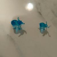 famiglia di elefanti arte di Murano 