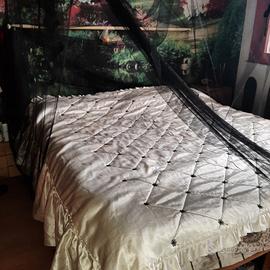 trapunta matrimoniale primaverile  raso