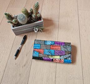 Portafoglio multicolore donna 18x10x3cm