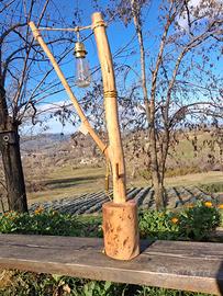 Lampada legno