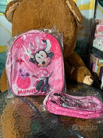 Set Zaino asilo piu astuccio  Disney Minnie