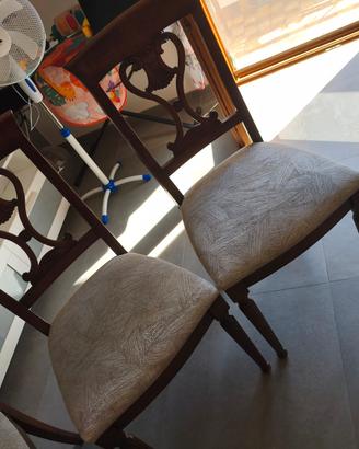 4 sedie di vero legno 40 euro