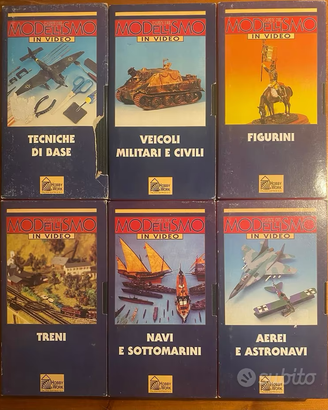 L'Arte del Modellismo in Video 6 VHS Hobby & Work