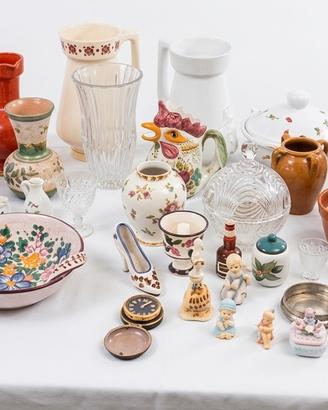 Lotto Oggettistica Vintage e Ceramiche - 40 pezzi