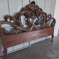 Testata in legno per letto cimasa