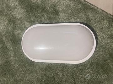 PLAFONIERA A LED TRIPLO CCT DA ESTERNO 22W OVALE 