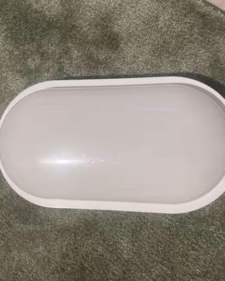 PLAFONIERA A LED TRIPLO CCT DA ESTERNO 22W OVALE 