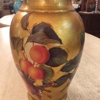 Vaso foglia oro
