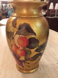Vaso foglia oro
