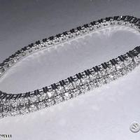 BRACCIALE TENNIS ORO 18kt. DIAMANTI NATURALI 2,52