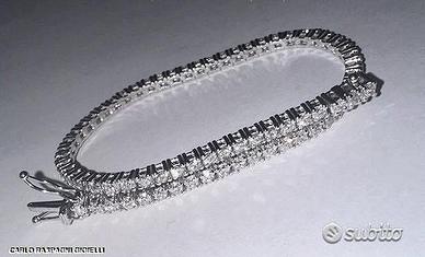 BRACCIALE TENNIS ORO 18kt. DIAMANTI NATURALI 2,52