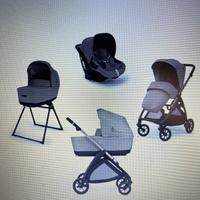 Trio inglesina electa + borsa dual color beige