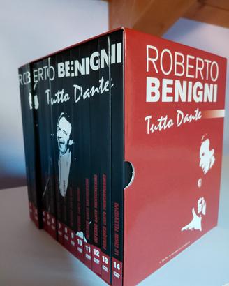 Dvd Benigni "Tutto Dante ". 14 DVD anno 2008