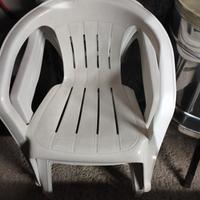 sedia da giardino in plastica 