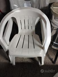 sedia da giardino in plastica 