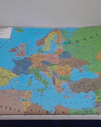 carta geografica europa