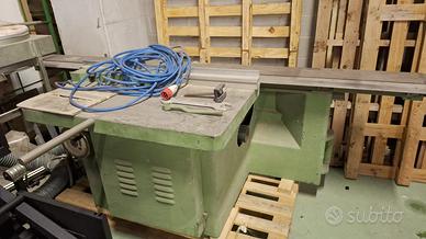 Sega falegnameria piano scorrevole e aspiratore