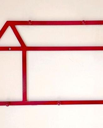 Appendino casetta colore rosso