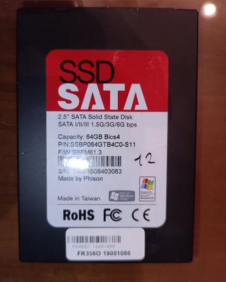 Phison disco SSD 64GB   codice 12