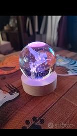 Lampada led sfera vetro Unicorno design d'arredo 