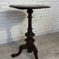 Tavolino antico fine ’800 in mogano intarsiato