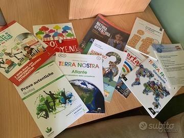 Libri scuola media 1, 2, 3, 17 libri in blocco