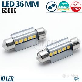 Lampadine LED SILURO 36mm C5W C10W CANbus 6500K