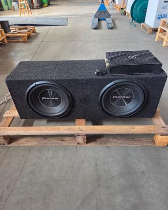 Doppio Sub Pioneer + Amplificatore Monofonico STEG
