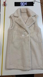 Pelliccia sintetica bianca NUOVA – 120 cm