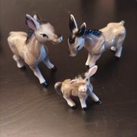 Animaletti Bone China Shiken famiglia di asini