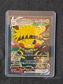 Pokémon Pikachu Cosplay Holo Card: Joseph Joestar 
