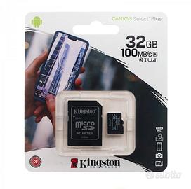 Stock 50 pezzi x Scheda microSD Kingston 32gb clas
