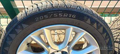 gomme termiche  205/55 r16 + cerchi fiat Lancia 