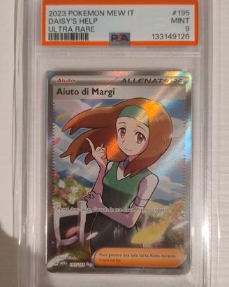 Pokemon PSA 9 Aiutodi Margi 195/165 set 151 Ita