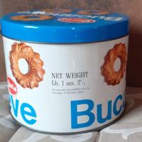 Scatola latta anni 60 - Biscotti BUCANEVE DORIA -