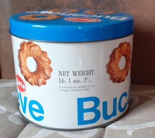 Scatola latta anni 60 - Biscotti BUCANEVE DORIA -