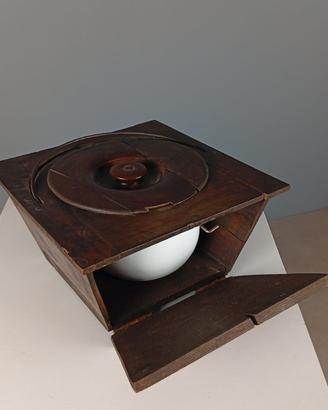 Porta Vaso Da Notte In Noce Fine 800