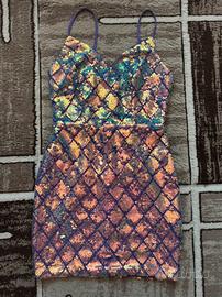 Vestito midi con paillettes - Taglia S