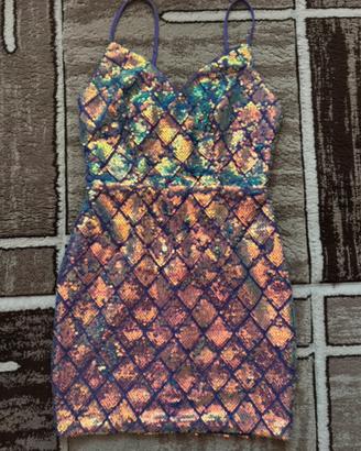 Vestito midi con paillettes - Taglia S