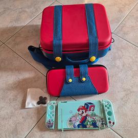 Set Borsa Nintendo Switch oled + cover + gommini