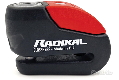 RADIKAL RK10 Blocca Disco Per Moto con Allarme Pre