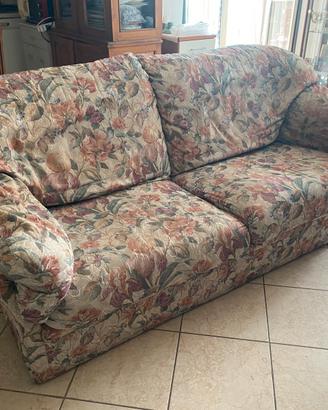 Divano 2 posti 190cm floreale vintage