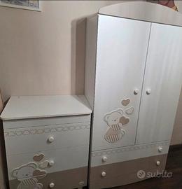 Armadio Cassettiera Lettino Foppapedretti