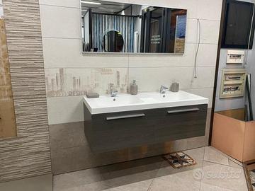 Mobile doppio lavabo cm.120