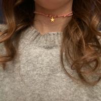 choker rosa con stellina
