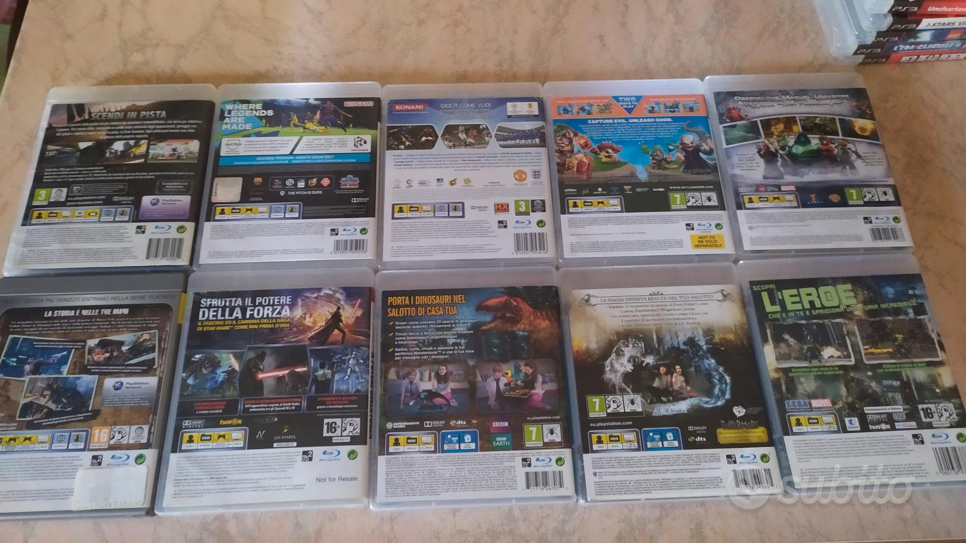 Mercatino giochi PS3,PS4 e PS5 usati  VENDO GIOCHI PS3 IN OTTIMO STATO E  TUTTI FUNZIONANTI A 10€ L'UNA PREZZO NON TRATTABILE