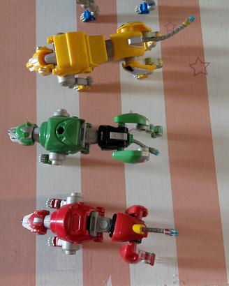 4 leoni voltron blu rosso giallo verde