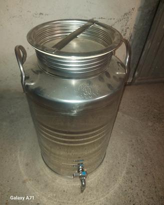 fusto inox per olio 